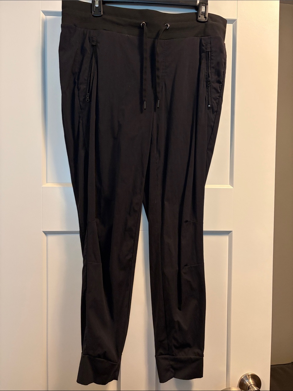 Women’s Black Jogger Pants with Elastic Waistband